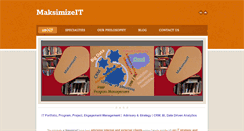 Desktop Screenshot of maksimizeit.com